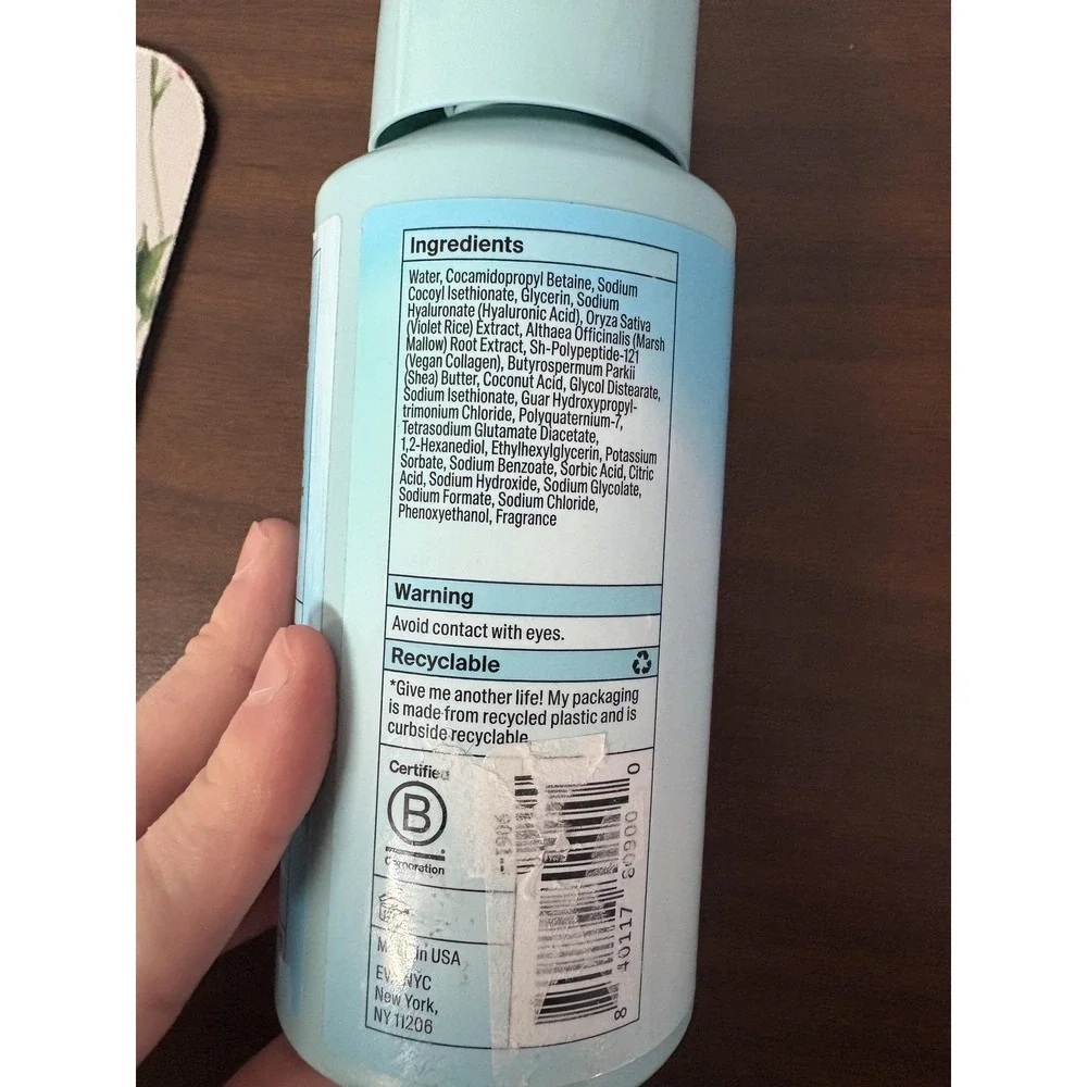 Eva NYC‎ H2-Whoa! Hydrating Shampoo 8.8 oz Hyaluronic Acid Vegan Made in USA